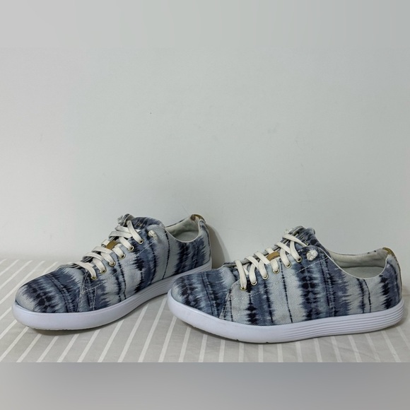 Cole Haan Grand Crosscourt II Canvas Sneaker China Blue Ikat Size 8.5 - Picture 14 of 14